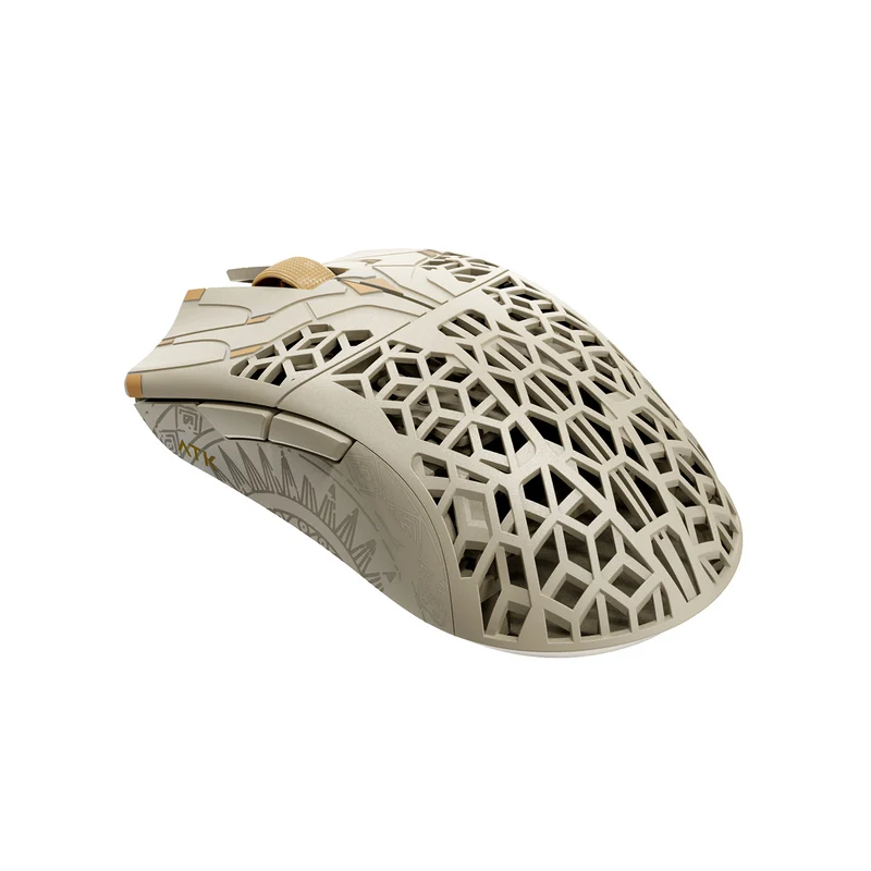 Mouse ATK - vista lateral esquerda branco