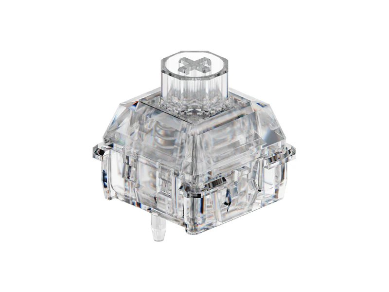 Switch mecânico linear com housing full clear transparente