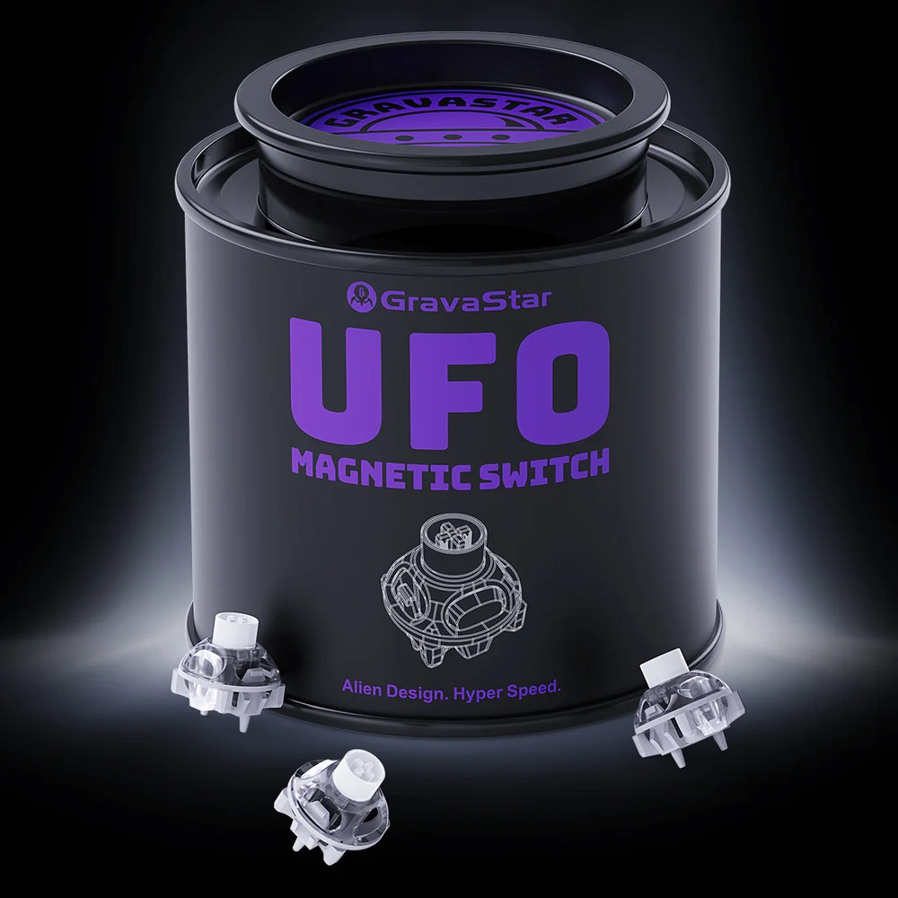 Switches UFO Magnetic Silver