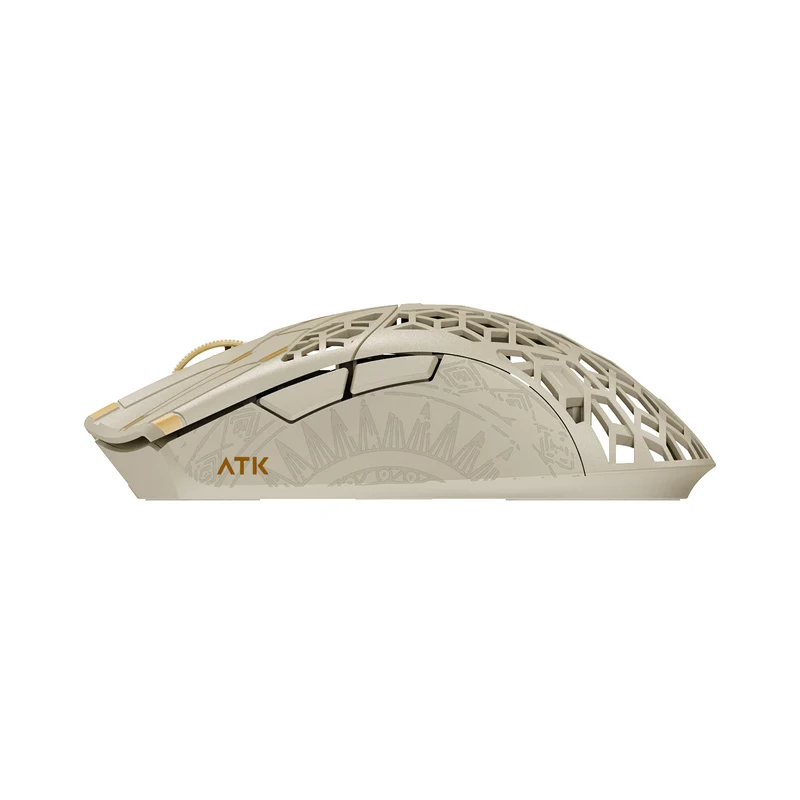Mouse ATK Phantom - vista lateral direita branco